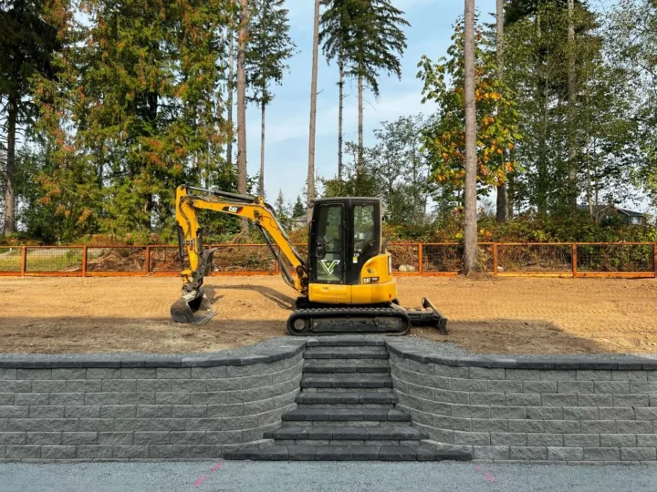 Retaining Walls & Hardscape Flatwork - variant excavation