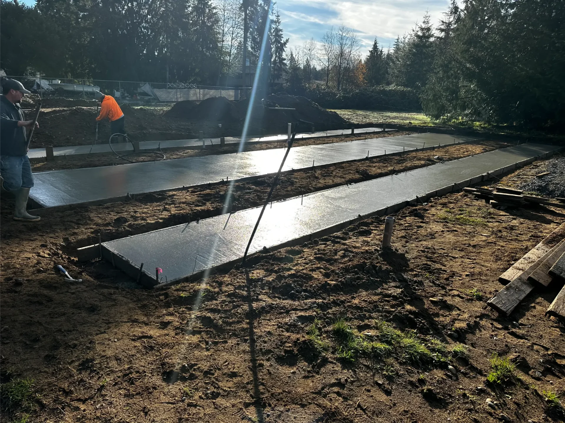 manufactured-home-concrete-runner-foundation-poured-finished